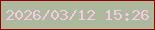 文字の大きさ：5、枠の色：970101、背景の色：adb99c、文字の色：f5c9e1 無料ブログパーツのブログ時計