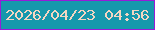 文字の大きさ：1、枠の色：971bd8、背景の色：1698ac、文字の色：f5d6c2 無料ブログパーツのブログ時計