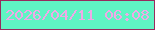文字の大きさ：4、枠の色：972c5d、背景の色：5ff5c3、文字の色：efa9e7 無料ブログパーツのブログ時計