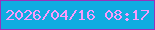 文字の大きさ：4、枠の色：9732bb、背景の色：10ace1、文字の色：f99bfb 無料ブログパーツのブログ時計