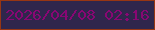 文字の大きさ：5、枠の色：973613、背景の色：2f264c、文字の色：880773 無料ブログパーツのブログ時計