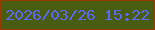 文字の大きさ：5、枠の色：973b01、背景の色：495d12、文字の色：5b68f9 無料ブログパーツのブログ時計