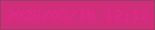 文字の大きさ：3、枠の色：973f68、背景の色：d02d7a、文字の色：e6258a 無料ブログパーツのブログ時計