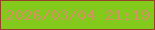文字の大きさ：5、枠の色：974127、背景の色：83ca1d、文字の色：d09460 無料ブログパーツのブログ時計