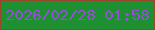 文字の大きさ：4、枠の色：97472d、背景の色：1e9032、文字の色：964fd9 無料ブログパーツのブログ時計