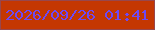 文字の大きさ：5、枠の色：97474d、背景の色：c43702、文字の色：6e49f4 無料ブログパーツのブログ時計