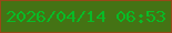 文字の大きさ：1、枠の色：974818、背景の色：447314、文字の色：08bb26 無料ブログパーツのブログ時計