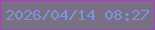 文字の大きさ：1、枠の色：974ca8、背景の色：797085、文字の色：7f93d8 無料ブログパーツのブログ時計