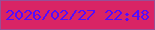 文字の大きさ：1、枠の色：974f96、背景の色：d92465、文字の色：530bfc 無料ブログパーツのブログ時計