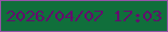 文字の大きさ：4、枠の色：9753a9、背景の色：106f3b、文字の色：640c6d 無料ブログパーツのブログ時計