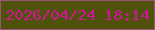 文字の大きさ：5、枠の色：975574、背景の色：50520c、文字の色：cf1699 無料ブログパーツのブログ時計