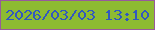文字の大きさ：2、枠の色：975a9b、背景の色：8dbb31、文字の色：3158bf 無料ブログパーツのブログ時計