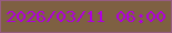 文字の大きさ：1、枠の色：975c82、背景の色：7e6042、文字の色：af01da 無料ブログパーツのブログ時計