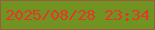 文字の大きさ：5、枠の色：975f3c、背景の色：719322、文字の色：e63629 無料ブログパーツのブログ時計