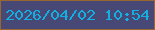 文字の大きさ：1、枠の色：97672f、背景の色：474876、文字の色：13afe1 無料ブログパーツのブログ時計