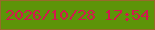 文字の大きさ：1、枠の色：976a29、背景の色：5d9408、文字の色：d1194e 無料ブログパーツのブログ時計