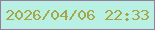 文字の大きさ：5、枠の色：977b9b、背景の色：b9f0e4、文字の色：a8a546 無料ブログパーツのブログ時計