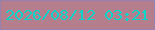 文字の大きさ：5、枠の色：9781b0、背景の色：b47e8d、文字の色：0bd4c9 無料ブログパーツのブログ時計