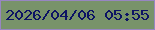文字の大きさ：3、枠の色：9786c2、背景の色：78936a、文字の色：0c1364 無料ブログパーツのブログ時計
