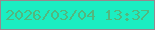 文字の大きさ：5、枠の色：97888d、背景の色：1beec2、文字の色：51b87f 無料ブログパーツのブログ時計
