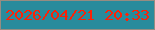 文字の大きさ：3、枠の色：978c81、背景の色：298b9c、文字の色：fd2207 無料ブログパーツのブログ時計