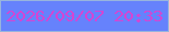 文字の大きさ：3、枠の色：97b4dd、背景の色：6682fc、文字の色：d445d3 無料ブログパーツのブログ時計