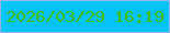 文字の大きさ：3、枠の色：97b5e8、背景の色：06c3f8、文字の色：42bb0d 無料ブログパーツのブログ時計