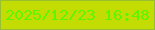 文字の大きさ：4、枠の色：97bf30、背景の色：c3dc04、文字の色：5ff400 無料ブログパーツのブログ時計