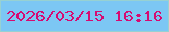 文字の大きさ：3、枠の色：97d1d2、背景の色：7cc7f4、文字の色：d60b72 無料ブログパーツのブログ時計