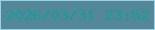 文字の大きさ：2、枠の色：97d2e7、背景の色：548798、文字の色：189c9a 無料ブログパーツのブログ時計
