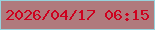 文字の大きさ：3、枠の色：97d3dd、背景の色：b07a7d、文字の色：ce001e 無料ブログパーツのブログ時計