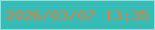 文字の大きさ：5、枠の色：97dcd8、背景の色：36bcb6、文字の色：d98141 無料ブログパーツのブログ時計