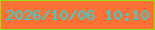 文字の大きさ：1、枠の色：97df0f、背景の色：fd7134、文字の色：26d5d9 無料ブログパーツのブログ時計