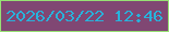 文字の大きさ：5、枠の色：97e174、背景の色：804773、文字の色：29b2db 無料ブログパーツのブログ時計