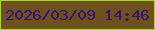 文字の大きさ：4、枠の色：97e315、背景の色：6f4f1e、文字の色：34156d 無料ブログパーツのブログ時計