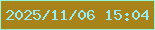 文字の大きさ：3、枠の色：97f5dc、背景の色：a88319、文字の色：98ecf2 無料ブログパーツのブログ時計