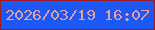 文字の大きさ：2、枠の色：981b29、背景の色：1c58f5、文字の色：e99c9e 無料ブログパーツのブログ時計