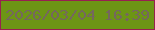 文字の大きさ：5、枠の色：982050、背景の色：6d9515、文字の色：75675e 無料ブログパーツのブログ時計