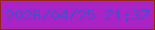 文字の大きさ：2、枠の色：982803、背景の色：a923c5、文字の色：434ed3 無料ブログパーツのブログ時計