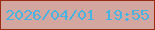 文字の大きさ：1、枠の色：982d14、背景の色：d3a7a0、文字の色：49b2e1 無料ブログパーツのブログ時計