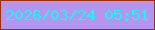 文字の大きさ：1、枠の色：983017、背景の色：b496f1、文字の色：1df6f8 無料ブログパーツのブログ時計