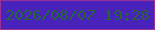 文字の大きさ：3、枠の色：983096、背景の色：4921bb、文字の色：246539 無料ブログパーツのブログ時計