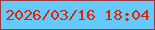 文字の大きさ：5、枠の色：983a3d、背景の色：64c9fb、文字の色：e42301 無料ブログパーツのブログ時計
