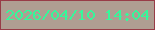 文字の大きさ：3、枠の色：983c47、背景の色：af9e92、文字の色：35f89a 無料ブログパーツのブログ時計