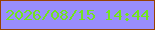 文字の大きさ：3、枠の色：984103、背景の色：998dfd、文字の色：72e41d 無料ブログパーツのブログ時計