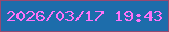 文字の大きさ：5、枠の色：984870、背景の色：1d6dab、文字の色：fe72f8 無料ブログパーツのブログ時計