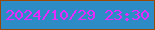 文字の大きさ：5、枠の色：984907、背景の色：2d8cc6、文字の色：e72bfe 無料ブログパーツのブログ時計