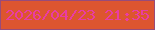 文字の大きさ：1、枠の色：984b7a、背景の色：dd5530、文字の色：e93ca4 無料ブログパーツのブログ時計