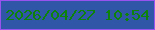 文字の大きさ：2、枠の色：9852ee、背景の色：3056a7、文字の色：0d830c 無料ブログパーツのブログ時計