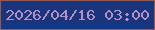 文字の大きさ：4、枠の色：98584c、背景の色：1a357c、文字の色：b291c9 無料ブログパーツのブログ時計